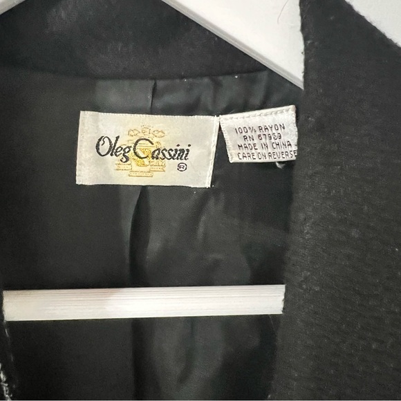 Vintage 1980s Oleg Cassini Jacket - Picture 2 of 5